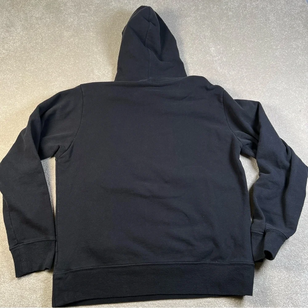 The North Face Hoodie Black‎ Red/white/blue Logo front Kangaroo Pouch men's med